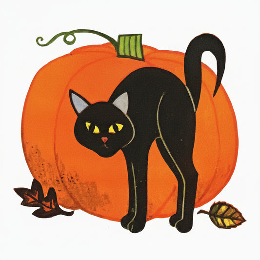 Dennison Black Cat Sticker