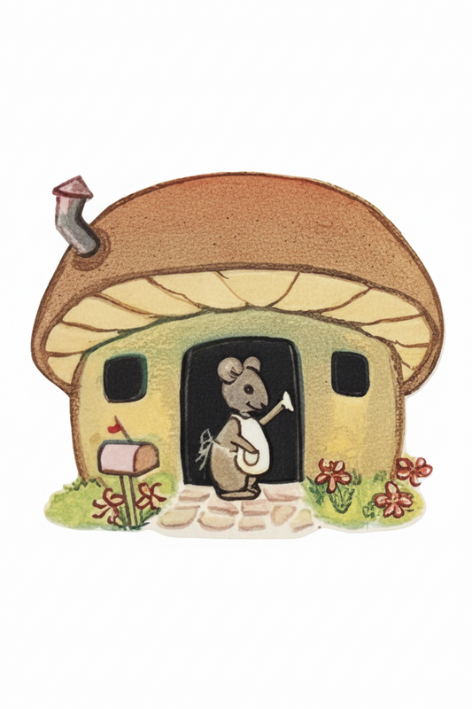 Mommy Mouse Waving Sticker
