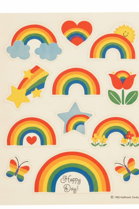 Hallmark 1982 Happy Days Rainbow Stickers