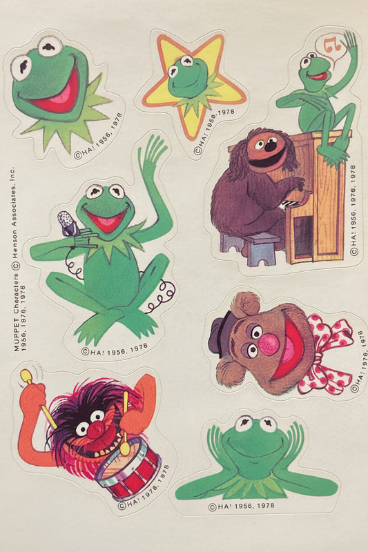 1978 Vintage Hallmark Stickers The Muppets
