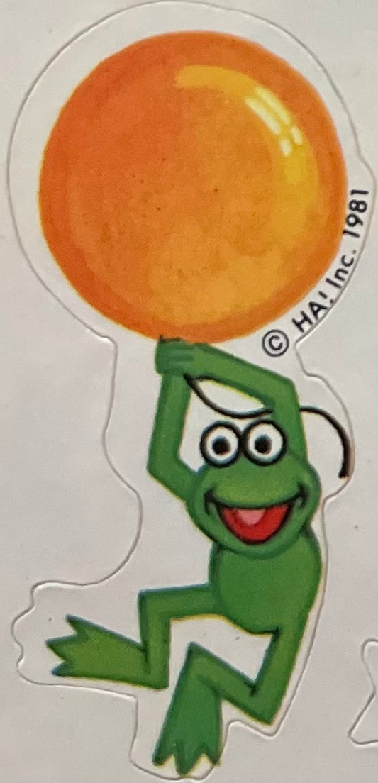 Kermit Taking Off Sticker