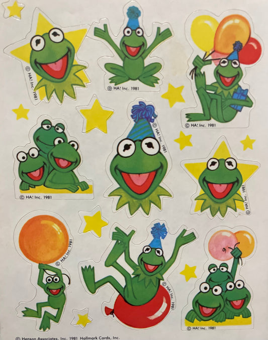 Vintage Hallmark Kermit the Frog Stickers