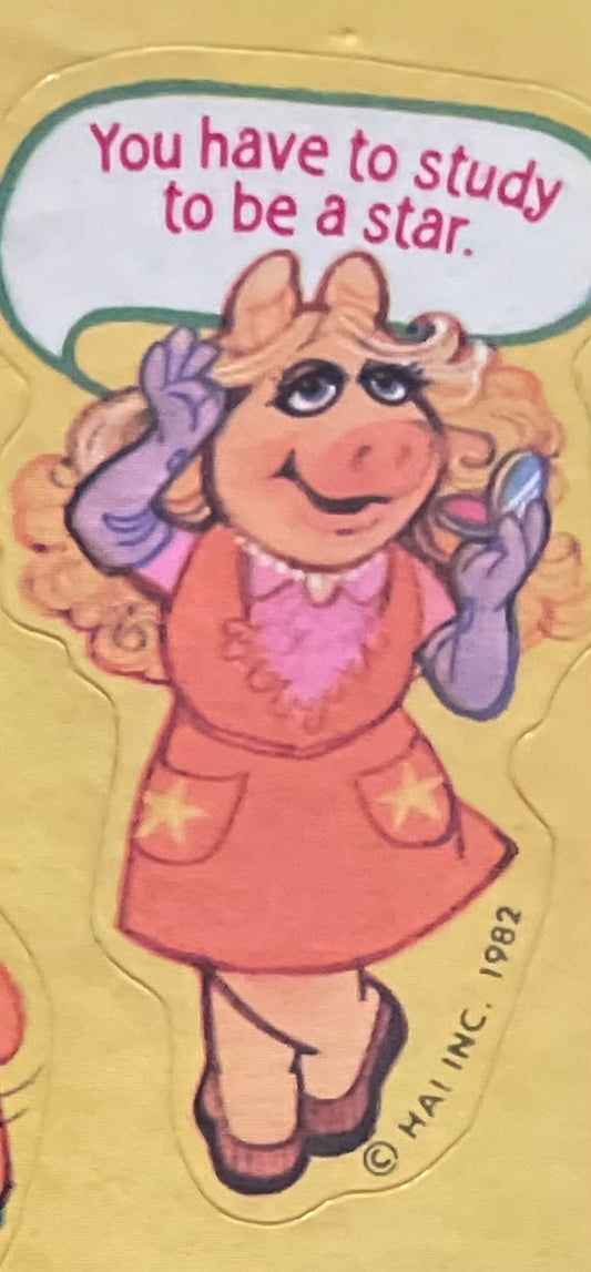 Hallmark's Vintage Ms. Piggy Sticker