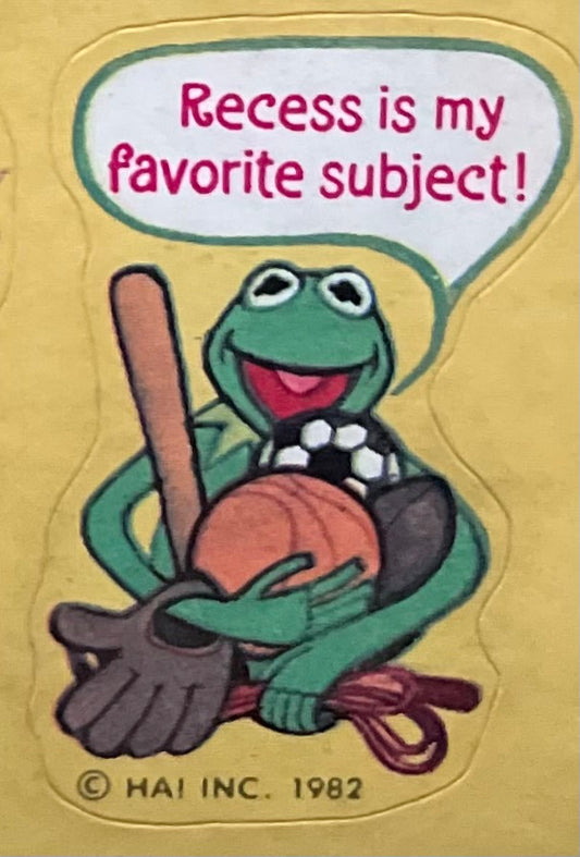 Hallmark's Vintage Kermit The Frog Sticker