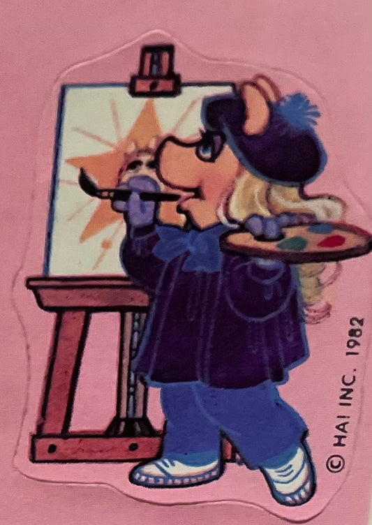 Ms. Piggy the Artist Sticker