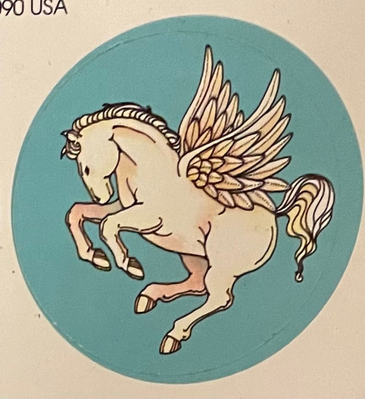 Vintage 80s Pegasus Sticker