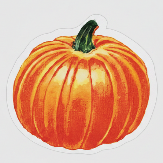 Vintage Dennison Pumpkin Sticker