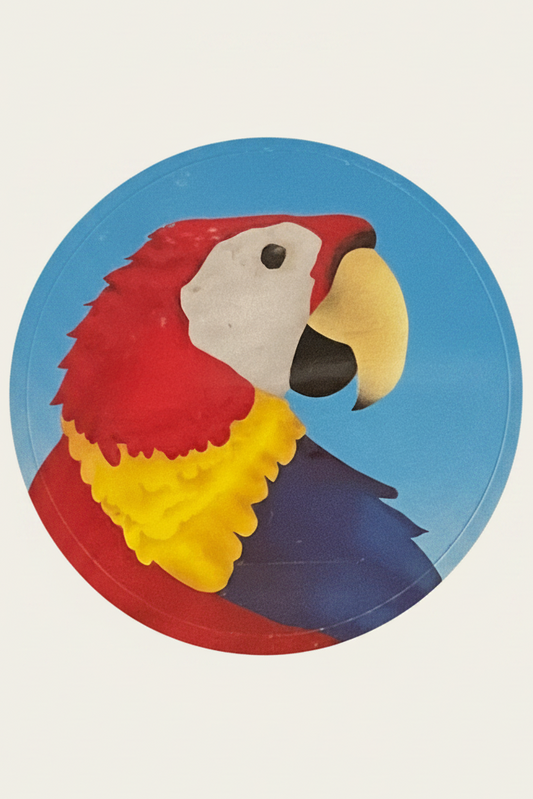 Vintage Parrot Sticker