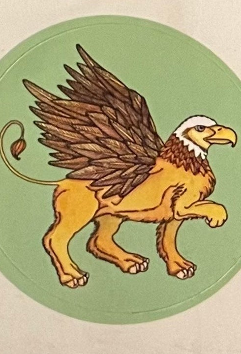 Vintage Fantasy Griffin Beast Sticker