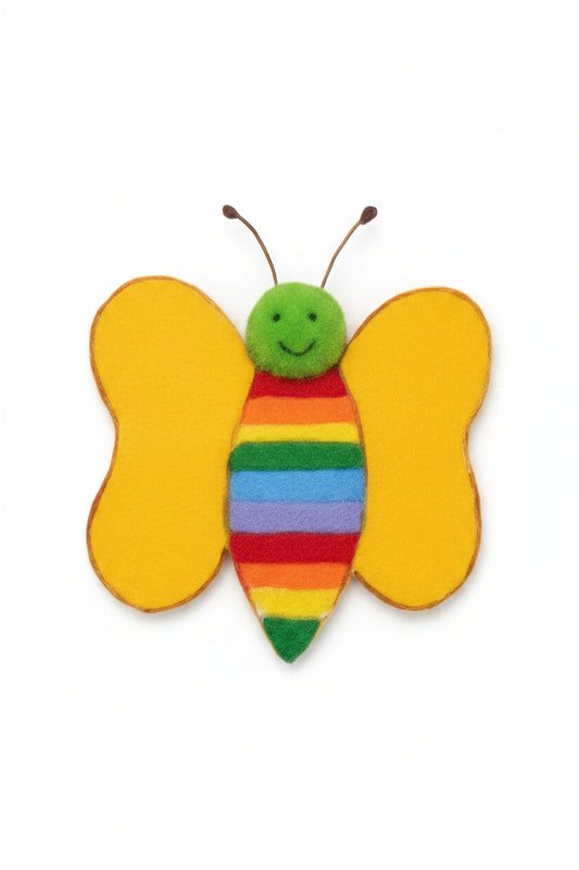 Vintage Rainbow Butterfly Sticker